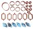 Bmw E60 E46 E90 E71 X5 X6 M57 ZAŚLEPKI uszczelki KOLEKTORA ssącego 22 mm