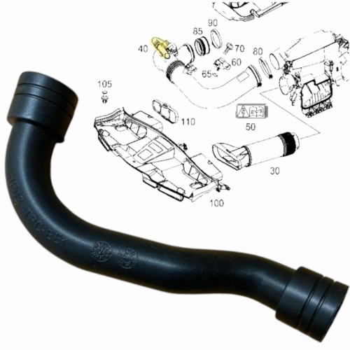 PRZEWÓD RURA DOLOT POWIETRZA ODMY MERCEDES W209 W203 W211 M271 A2710901429