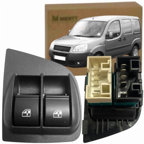 FIAT DOBLO 2000+ PRZEŁĄCZNIK panel przycisk szyb otwierania 735417034