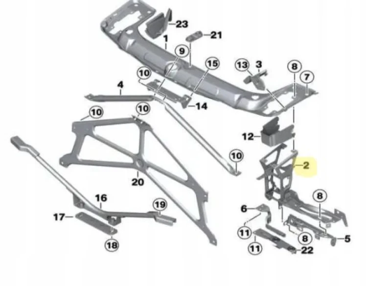 OKULAR PRAWY – BMW 2 3 F30 / F20 - 51647245792