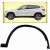 LISTWA nakładka PRAWA nadkola błotnika BMW X1 F48 2014- 51777332338