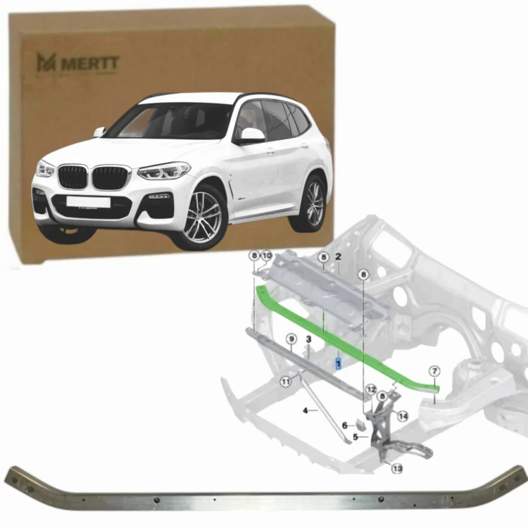 bmw X3 X4 G01 G02 wspornik PASA BELKA GÓRNA TYLNA 51647400109