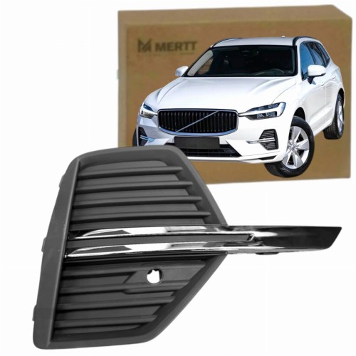 ATRAPA zderzaka PRAWA + CHROMOWANA listewka kratka VOLVO XC60 II 2021+