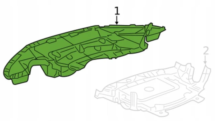 OSŁONA POD ZDERZAK podłoga ponton Chrysler 300C 300S 2011-2023