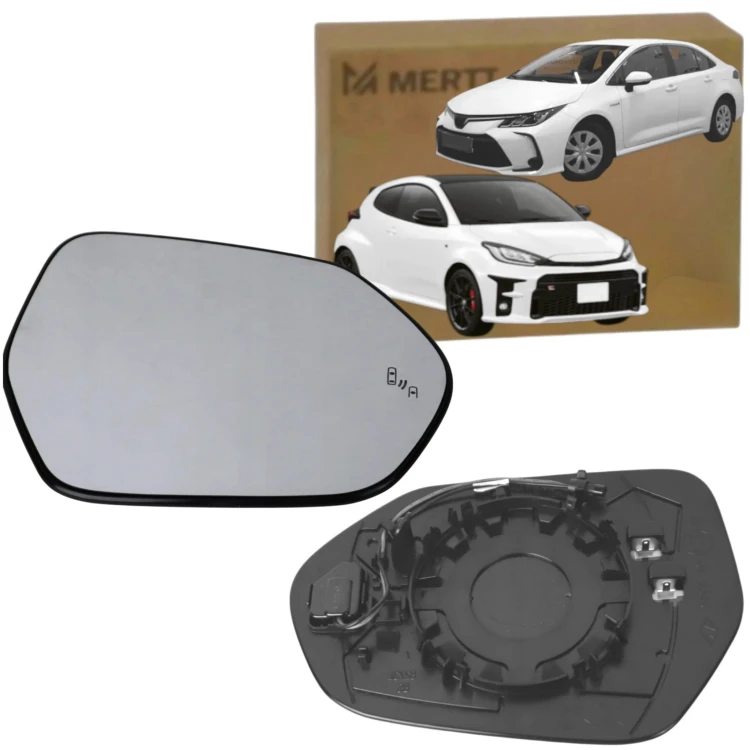 TOYOTA COROLLA E21 YARIS 20- WKŁAD SZKŁO LUSTERKA PRAWY ASYSTENT OGRZEWANE