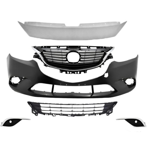 ATRAPA KRATKA GRILL ZDERZAK SKORUPA CHROM LISTWA GW2F50031 MAZDA 6 2016+