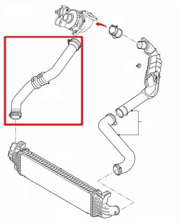 RURA WĄŻ TURBO INTERCOOLERA FORD MONDEO S-MAX GALAXY 2.0 TDCi 7G91-6K683-AA