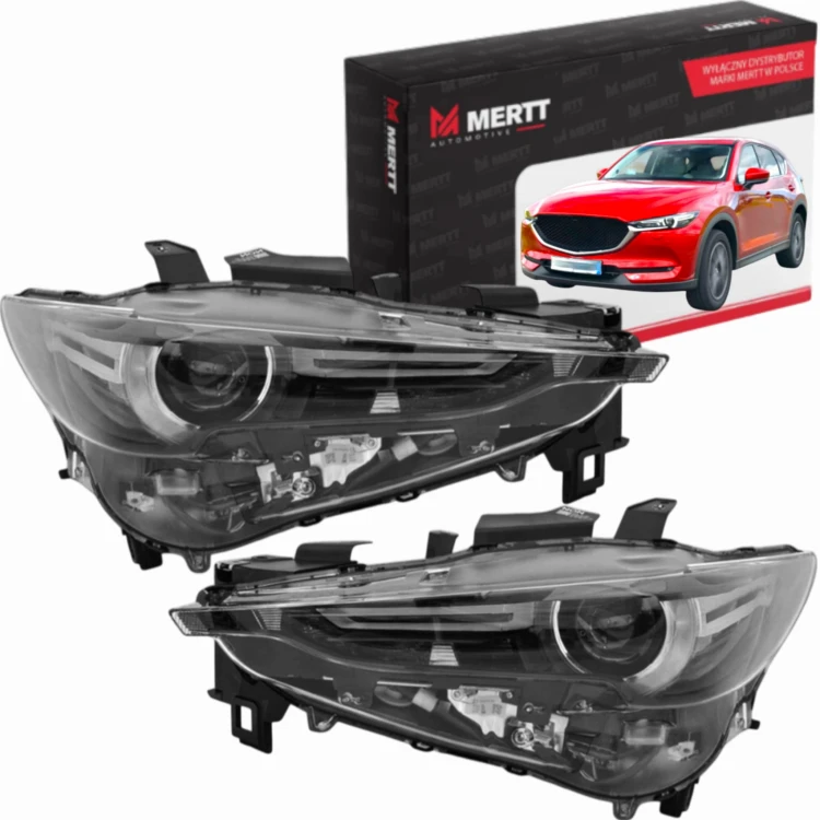 REFLEKTORY LAMPY PRZEDNIE LEWA PRAWA EUROPA MAZDA CX-5 CX5 2017-2022 KPL
