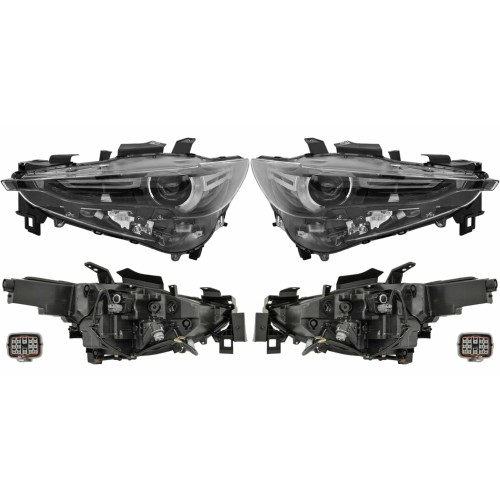 REFLEKTORY LAMPY PRZEDNIE LEWA PRAWA EUROPA MAZDA CX-5 CX5 2017-2022 KPL