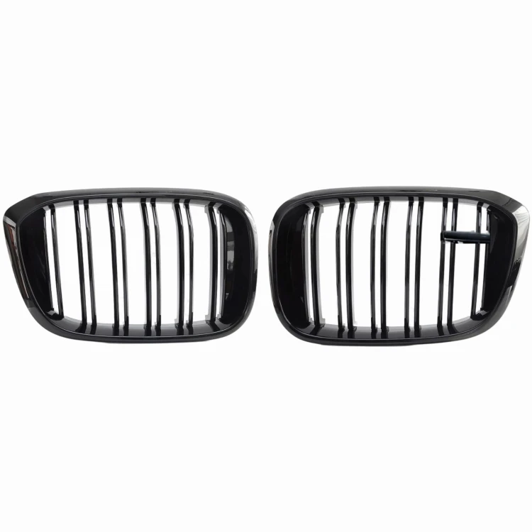 Atrapa Nerki Grill chłodnicy przedni Czarny Połysk 2szt BMW X3 G01 X4 G02