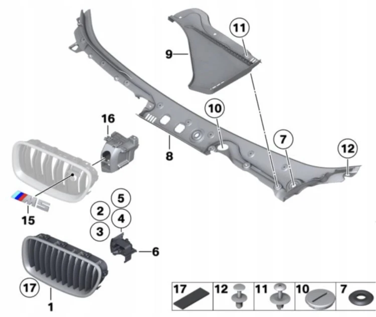 Nowe PODSZYBIE BMW seria 5 F10 F11 09-17