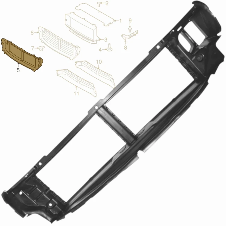 Wlot powietrza kierownica żaluzja roleta obudowa VOLVO V90 S90 17+ 31455835