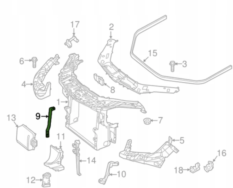 MERCEDES GLE ML W166 prawy wspornik MOCOWANIE pasa wzmocnienia A1666263731