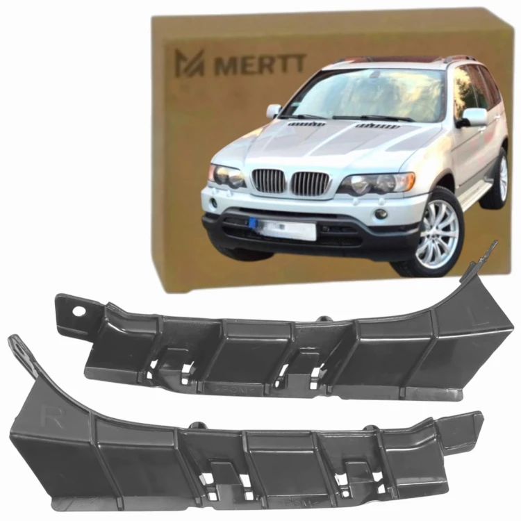 BMW X5 E53 2003-2006 MOCOWANIE CHWYT ŚLIZG ZDERZAKA PRZÓD KOMPLET