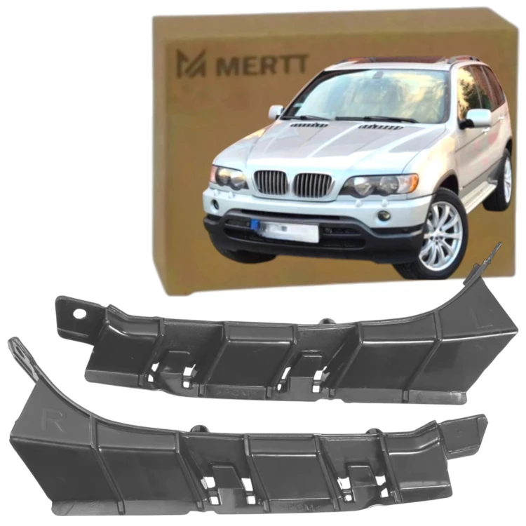 MOCOWANIE CHWYT ŚLIZG ZDERZAKA PRZÓD KOMPLET BMW X5 E53 2003-2006