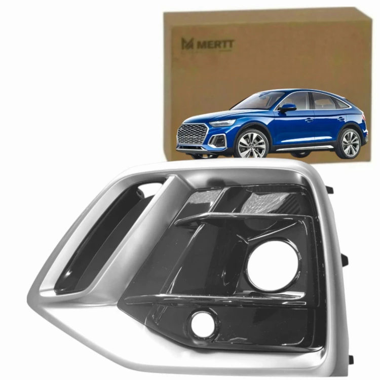 Audi Q5 80A 2020+ S-Line KRATKA ZDERZAKA LEWA zaślepka czarny połysk