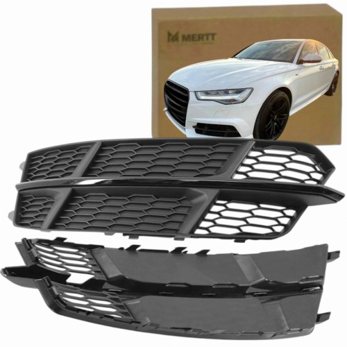 ATRAPA KRATKA ZDERZAKA PRAWA AUDI A6 C7 S-LINE 2014-2018 4G0807682AN CZARNA