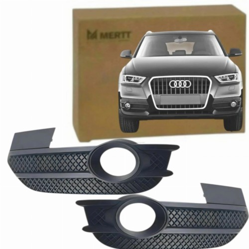 ATRAPY KRATKI ZAŚLEPKI RAMKI HALOGENÓW KOMPLET AUDI Q3 I 8U 2011-2015