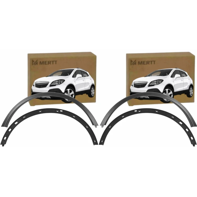 NAKŁADKI LISTWY BŁOTNIKÓW PRZÓD PRAWA LEWA OPEL MOKKA 2012 - 2016 KOMPLET