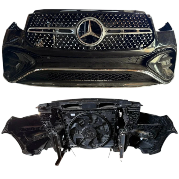 MERCEDES GLE W167 LCI ZESTAW pas przedni chłodnice zderzak wentylator belka