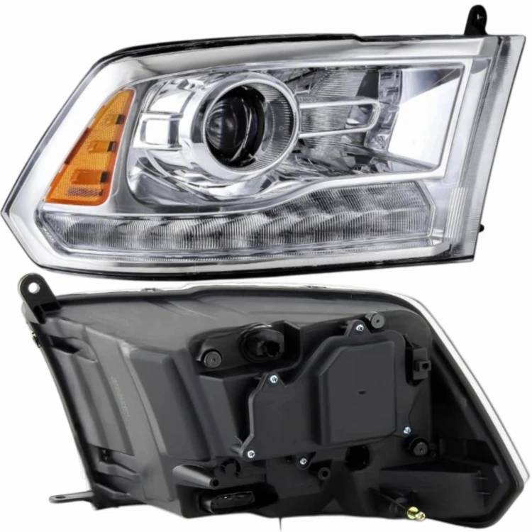 REFLEKTOR LEWY LAMPA PRZEDNIA DODGE RAM 2008-2018 68093221AD EUROPA SREBRNA