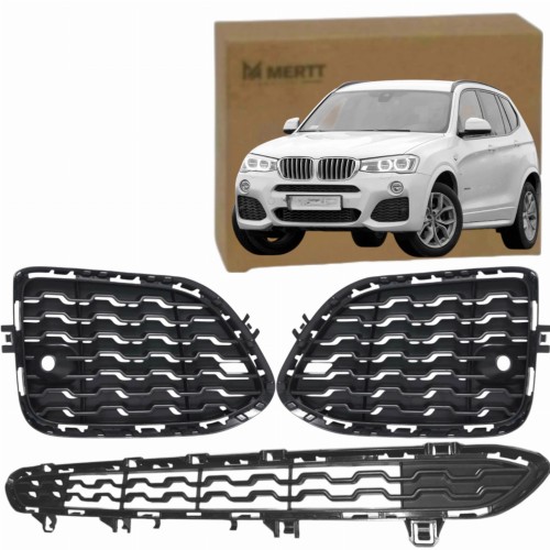 BMW X3 F25 2014-2017 M PAKIET ATRAPY KRATKI ZAŚLEPKI ZDERZAKA HALOGENU