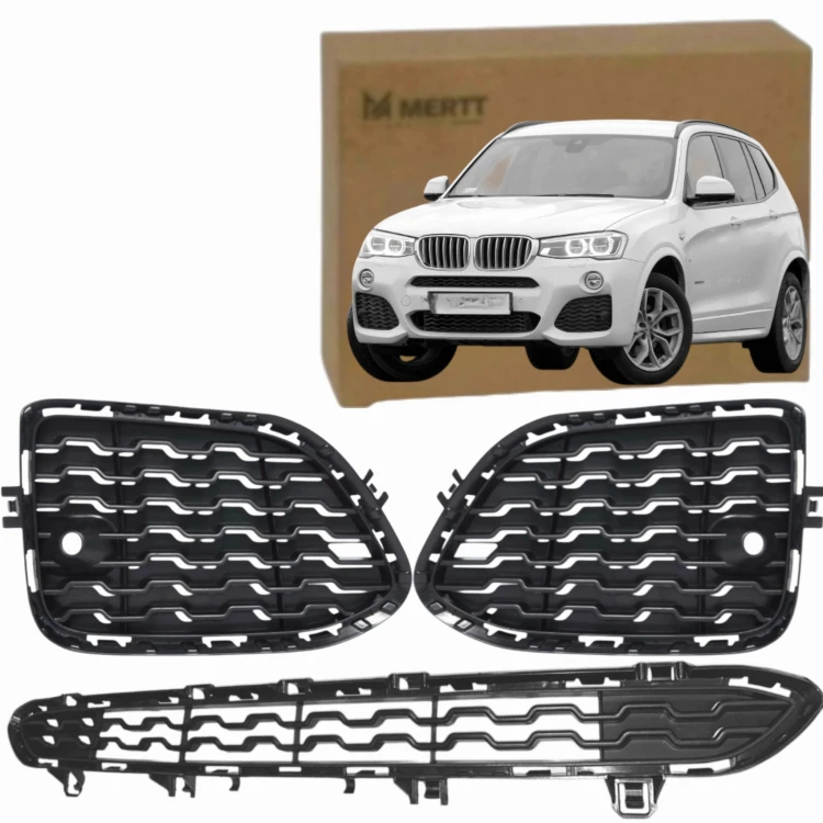 BMW X3 F25 2014-2017 M PAKIET ATRAPY KRATKI ZAŚLEPKI ZDERZAKA HALOGENU
