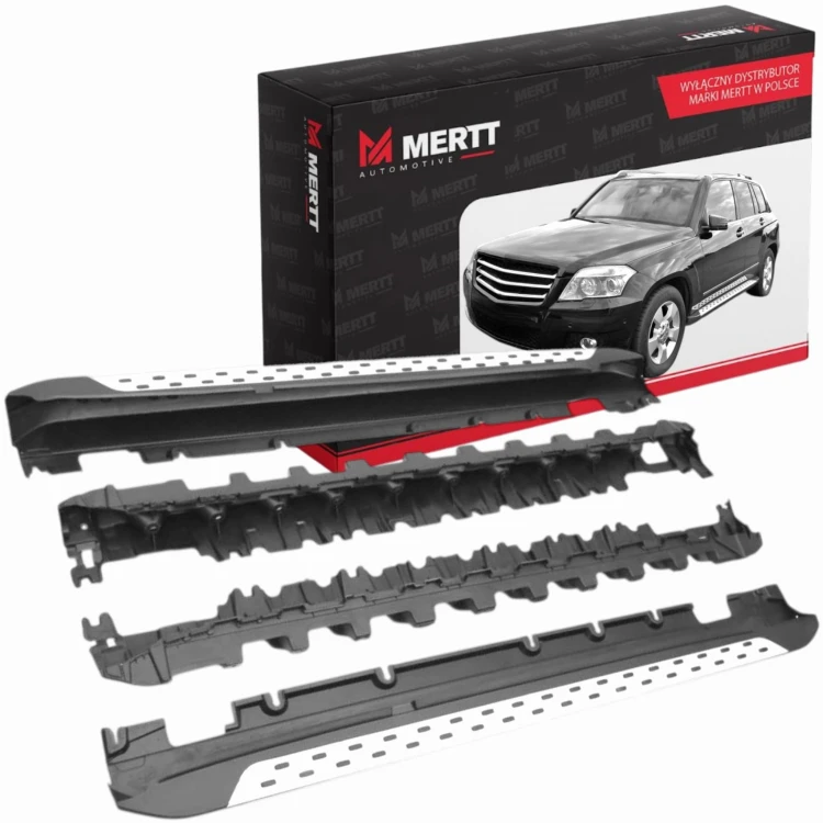 STOPNIE PROGI BOCZNE LISTWY NAKŁADKI PROGU MERCEDES GLK X204 2008-2016