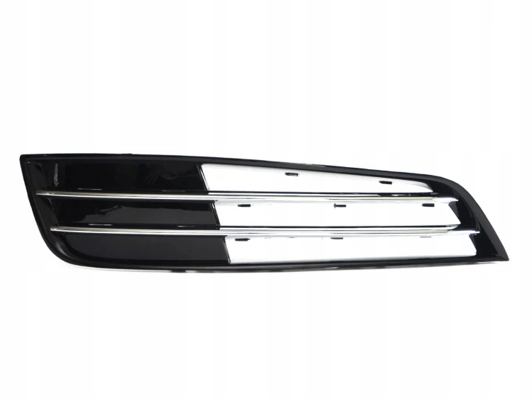 KRATKA ATRAPA zaślepka przednia PRAWA AUDI A8 D4 2009-2013 CZARNY POŁYSK