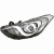REFLEKTOR LAMPA PRZEDNIA LEWA H7+H7 92101-A6000 HYUNDAI I30 2012-2014