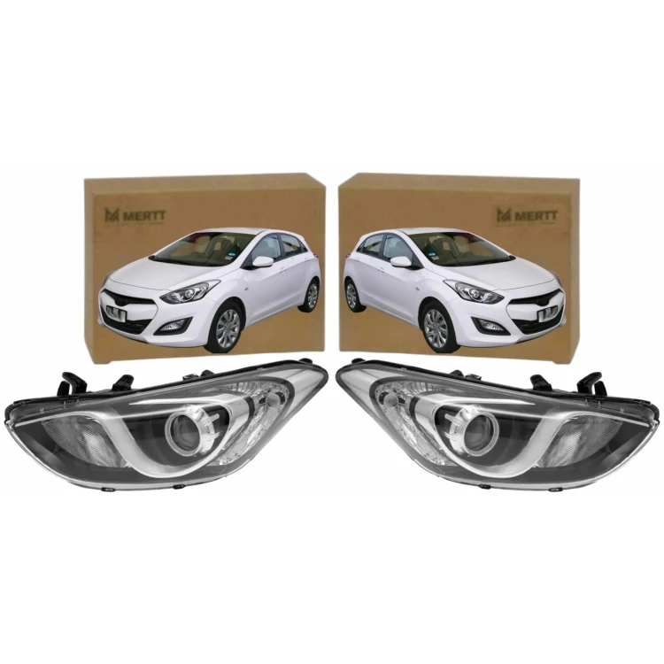 REFLEKTORY LAMPY PRZEDNIE KOMPLET LEWY PRAWY H7+H7 HYUNDAI I30 2012-2014