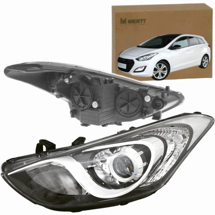 HYUNDAI I30 2012-2014 REFLEKTOR LAMPA PRZEDNIA LEWA PRAWA H7+H7 KOMPLET