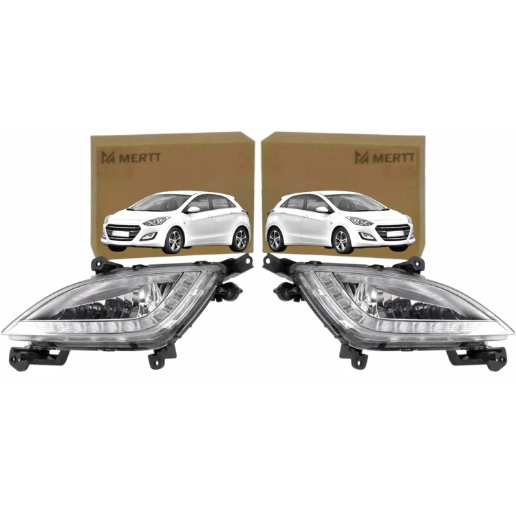 HYUNDAI i30 2011-2017 LAMPY PRZECIWMGIELNE HALOGEN LED LEWA PRAWA KOMPLET