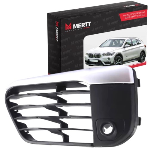 ATRAPA KRATKA ZAŚLEPKA ZDERZAKA LEWA SREBRNA PDC 51117453987 BMW F48 2014-