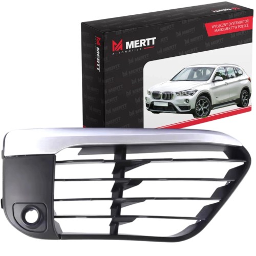BMW F48 2014- ATRAPA KRATKA ZAŚLEPKA ZDERZAKA PRAWA SREBRNA PDC 51117453988
