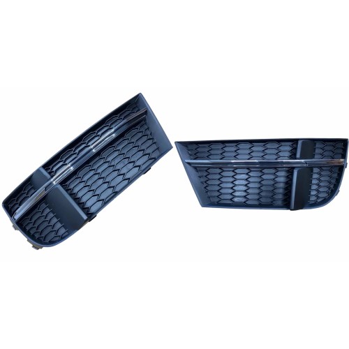 x2 ATRAPA zderzaka PRAWA + LEWA CHROM DEKOR kratka AUDI A3 8V 16-20 S-Line