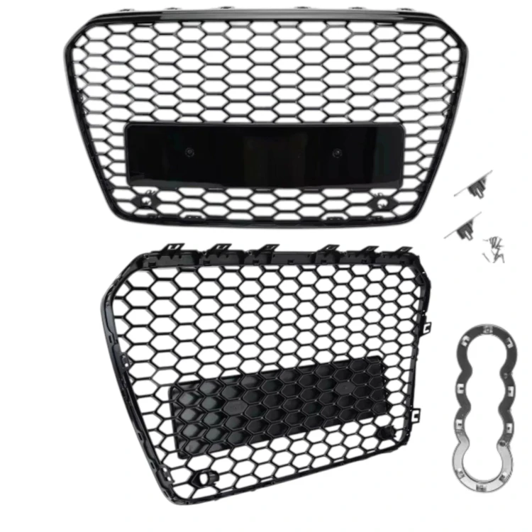 GRILL ATRAPA PRZÓD Audi A5 8T 2011-2016 RS LOOK CZARNA PLASTER MIODU