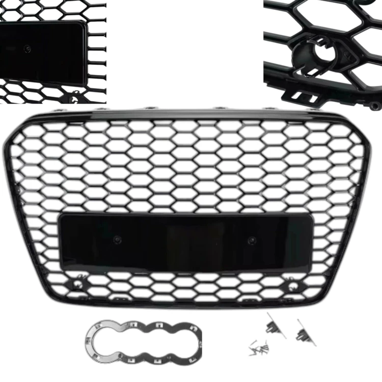 GRILL ATRAPA PRZÓD Audi A5 8T 2011-2016 RS LOOK CZARNA PLASTER MIODU