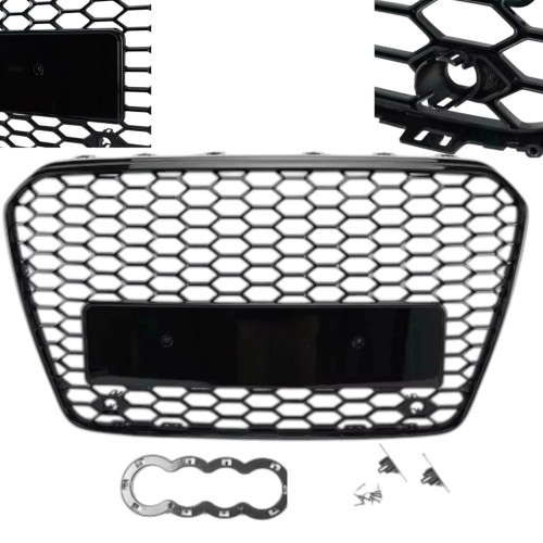GRILL ATRAPA ZDERZAKA Audi A5 8T 11-16r RS5 RS LOOK BLACK