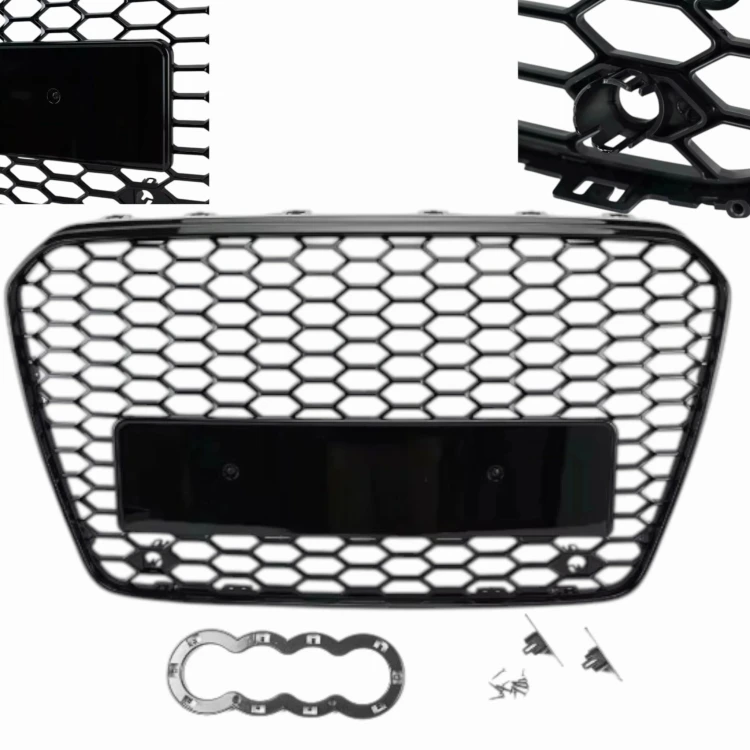 ATRAPA ZDERZAK grill AUDI A5 8T Lift 2011-2016r RS look BLACK