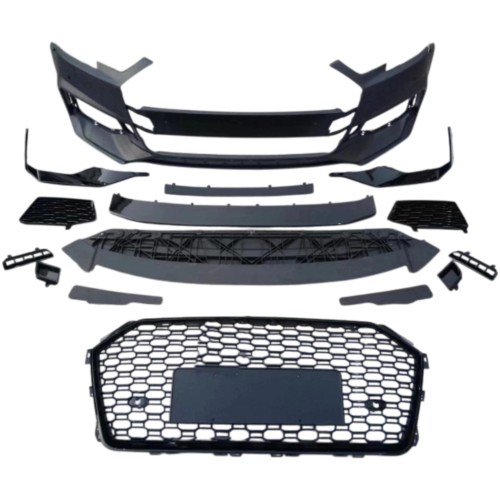 BODY KIT RS4 LOOK ZDERZAK PRZÓD PRZEDNI AUDI A4 B9 8W 2016-2020 S4