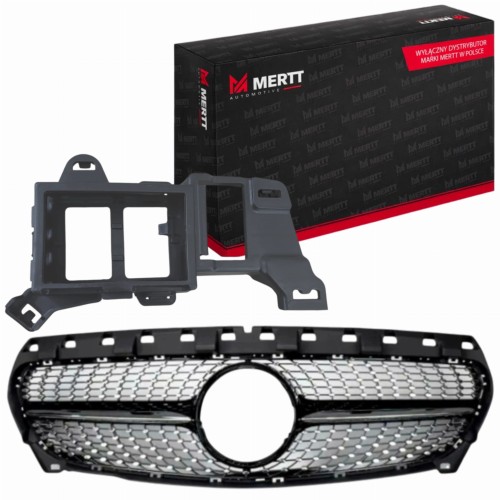 GRILL ATRAPA PRZEDNIA MOCOWANIE RADARU MERCEDES CLA W117 C117 2016-
