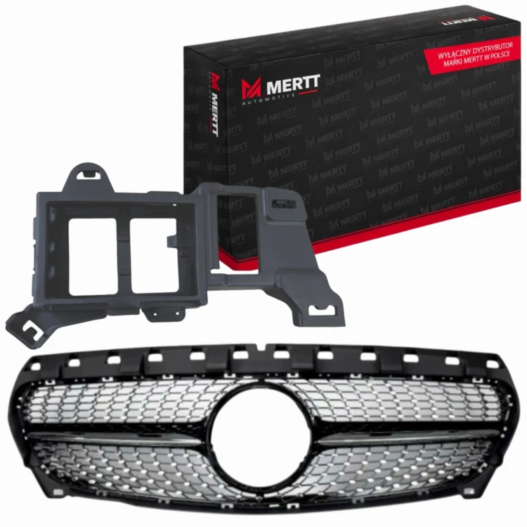 GRILL ATRAPA PRZEDNIA MOCOWANIE RADARU MERCEDES CLA W117 C117 2016-
