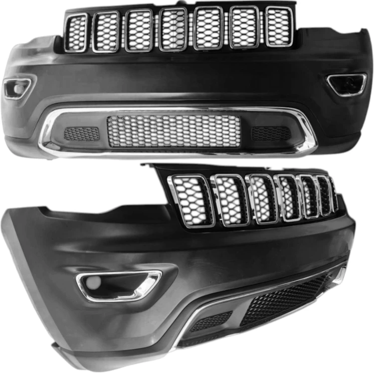 JEEP GRAND CHEROKEE WK2 2017-2021 ZDERZAK PRZEDNI KOMPLETNY NOWY CHROM