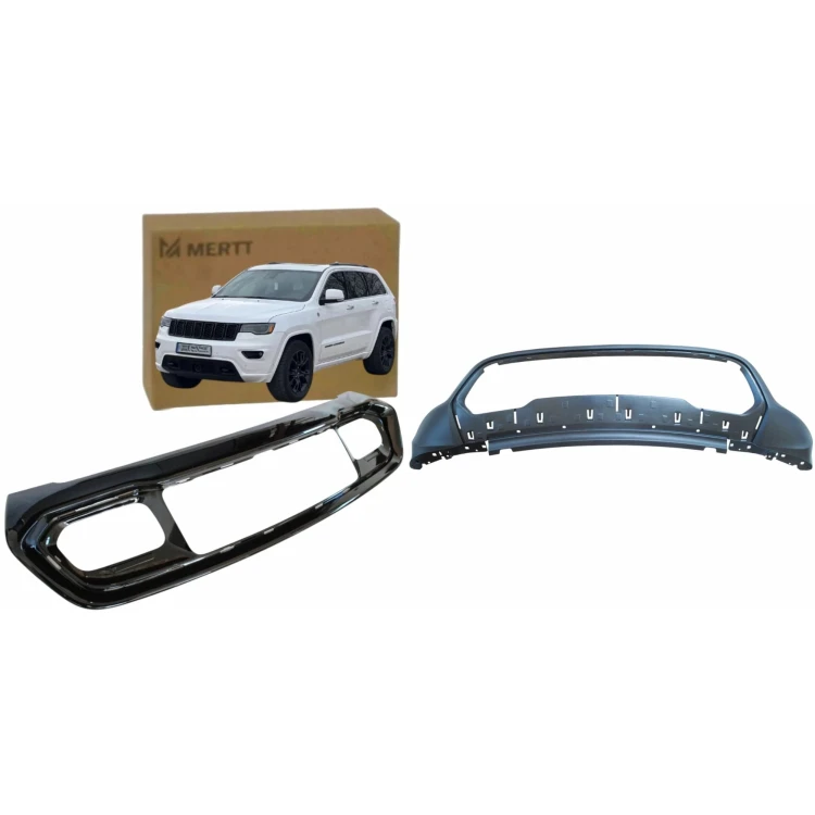 JEEP GRAND CHEROKEE WK2 IV 2017-2020 ZDERZAK DOLNY RAMKA CZARNA POŁYSK