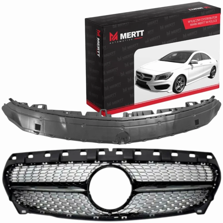 ATRAPA GRILL KRATKA WSPORNIK GÓRNY ZDERZAKA MERCEDES CLA W117 C117 2016-