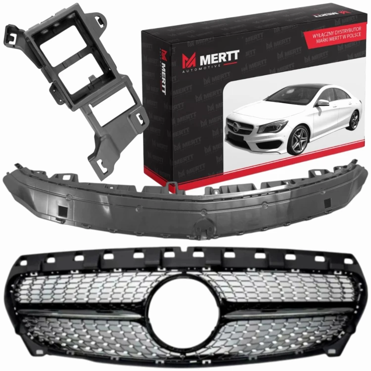 ATRAPA GRILL WSPORNIK GÓRNY ZDERZAKA chwyt radaru MERCEDES CLA W117 C117