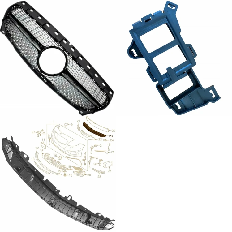 ATRAPA GRILL WSPORNIK GÓRNY ZDERZAKA chwyt radaru MERCEDES CLA W117 C117