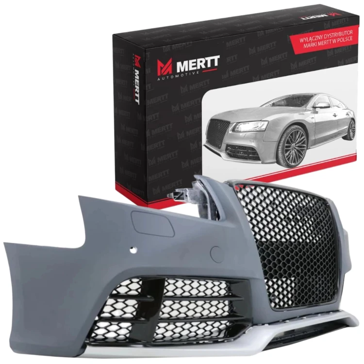 ZDERZAK KOMPLETNY PRZEDNI ATRAPA GRILL PRZÓD RS LOOK AUDI A5 8T 2008-2011