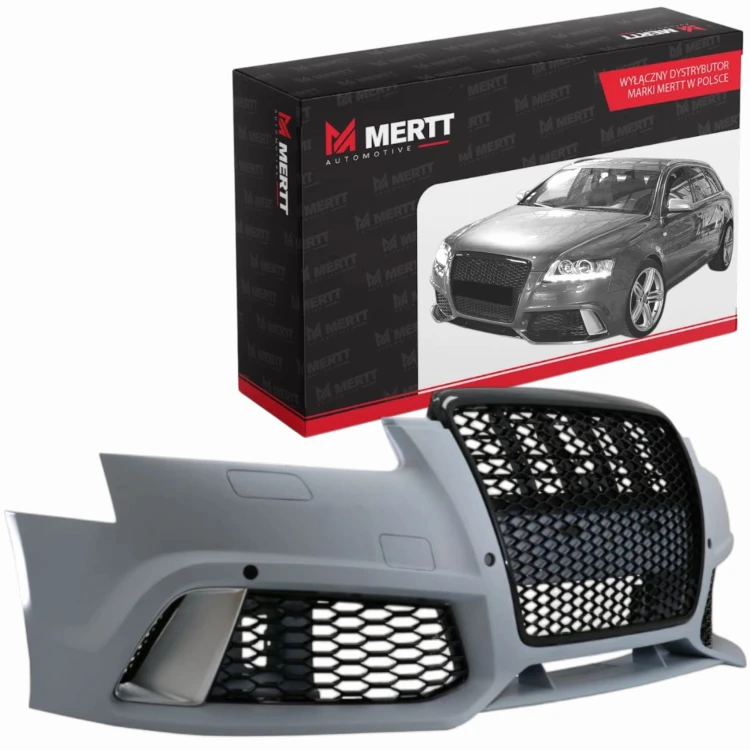 AUDI A6 C6 2004-2011 RS LOOK ZDERZAK KOMPLETNY PRZÓD GRILL ATRAPA ZAŚLEPKA